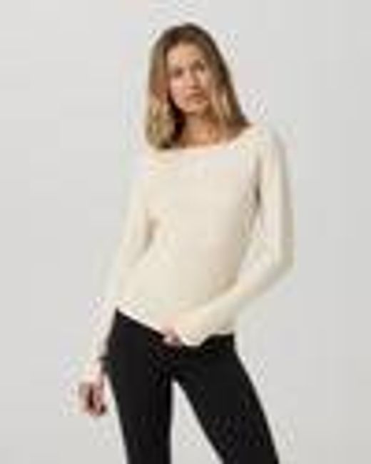 Long Sleeve Tuvalu Boat Neck | Bone | Vuori