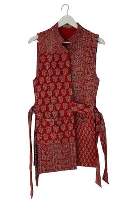 NEW! Vintage Stories Ajrak Tie Vest No.2