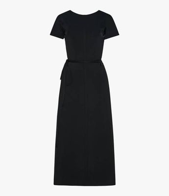 Fluid Wrap Dress | Black