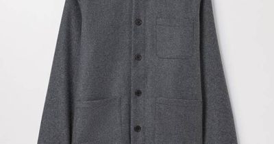 Charcoal Melange Wool Overshirt | Italian Recycled Wool | Asket