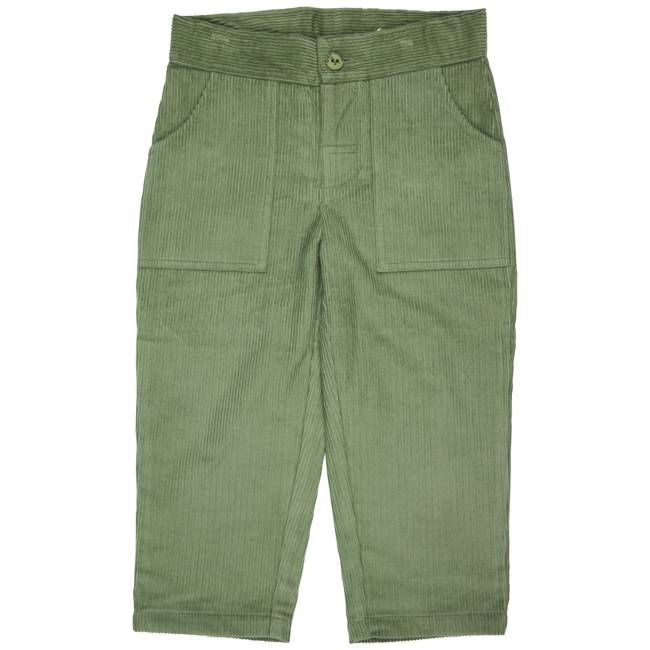 Simple Cord Trousers - Green