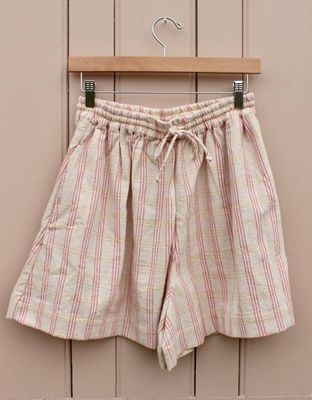 Luchia Wide Shorts (pink over yellow)