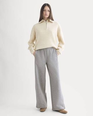Luxe Fleece Track Pant | Vintage Heather Grey