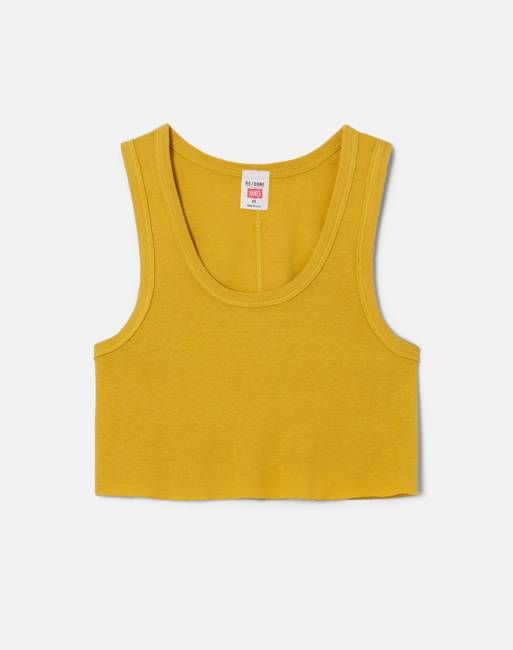 Cropped 60s Tank - Faded Dandelion