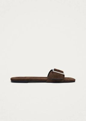 Vent Suede Brown Leather Sandals