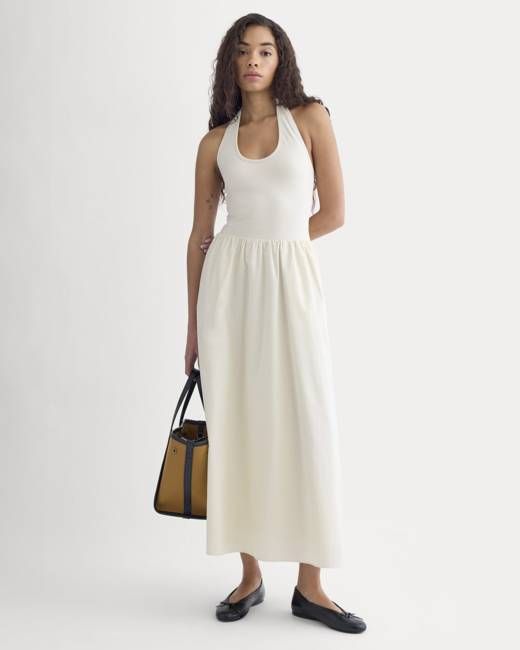Halter Dress in Ultrasoft Cotton | Birch
