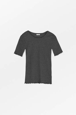Edie tee - Dark grey melange