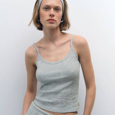 Organic Pointelle Tank