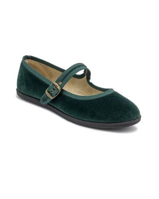 Mary Janes Velvet Shoes