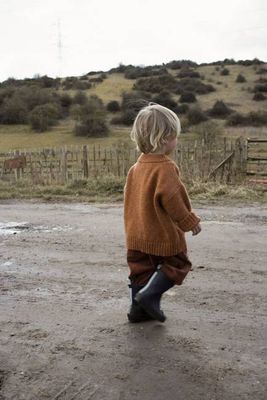 Pecan Boxy Wool Jumper