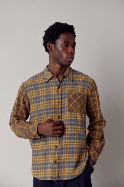 AXEL - Organic Cotton Patchwork Check Shirt