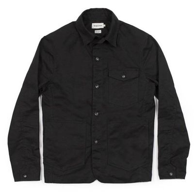 The Project Jacket in Black Water Repellent Canvas