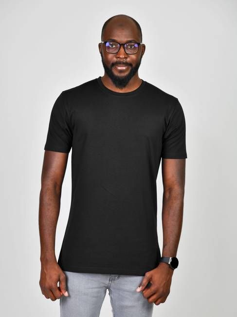 Organic Tall Slim Heavyweight T-shirt (Black)