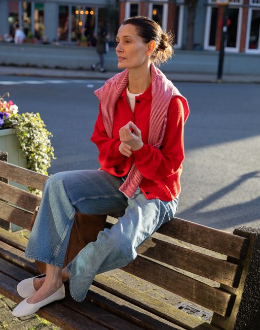 The Collared Button-Up - Poppy