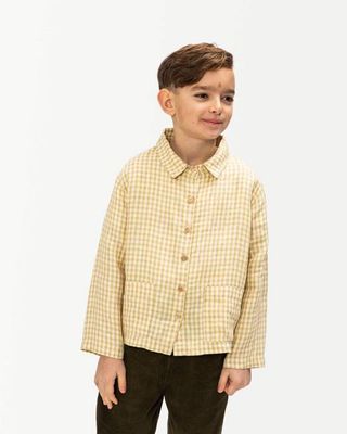 Linen Workshirt dijon check