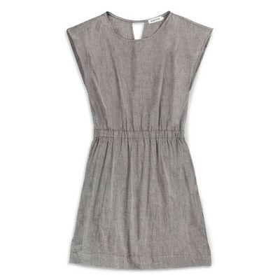 The Mira Dress in Charcoal Cotton