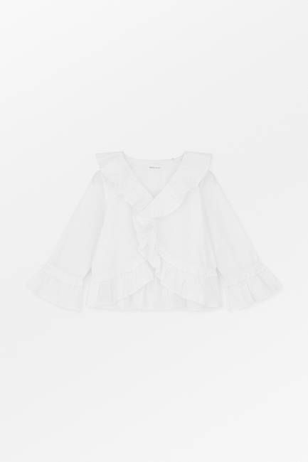 Rimini flounce blouse - Optic white