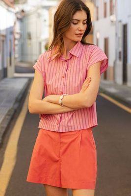 Summer blouse Pink stripe