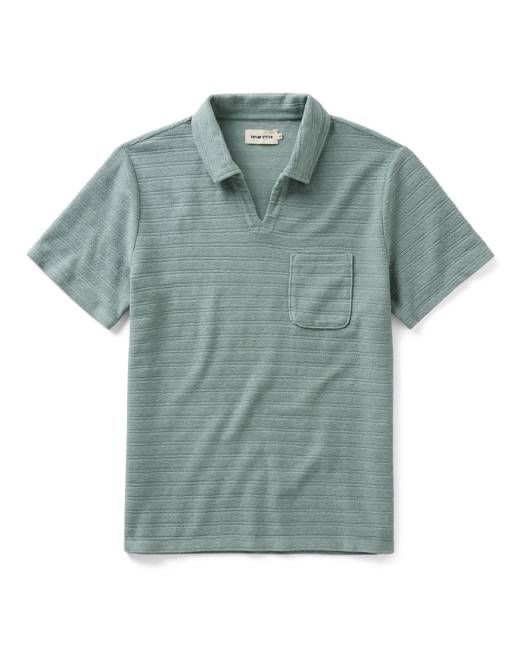 Taylor Stitch The Meridian Polo in Faded Pine