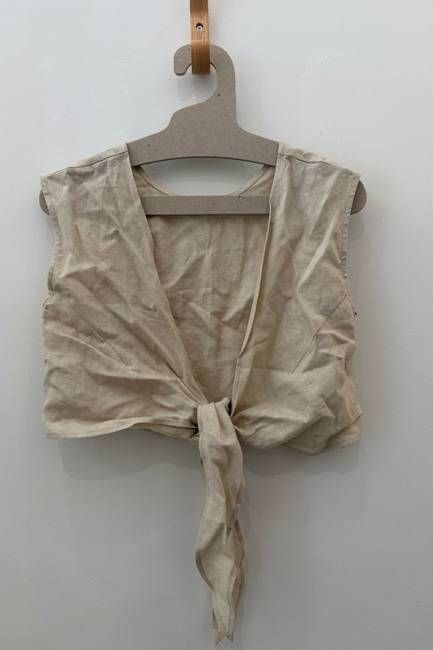 Sample Sale Valentina Top in Oatmeal Linen