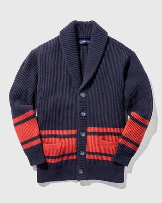 Recycled Wool Striped Cardigan