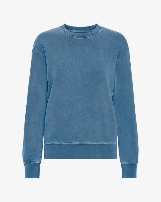 Women Classic Organic Crew - Faded Indigo