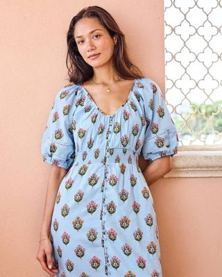 Wildflower Walks - Logan Dress - Soft Blue