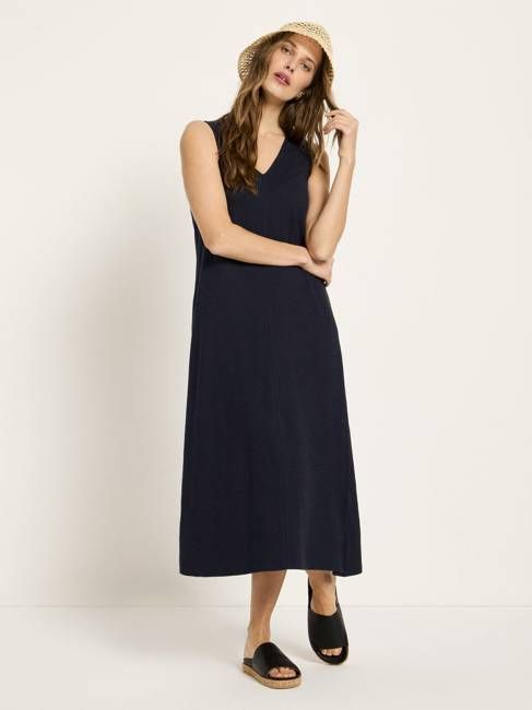 Sleeveless maxi dress (GOTS)