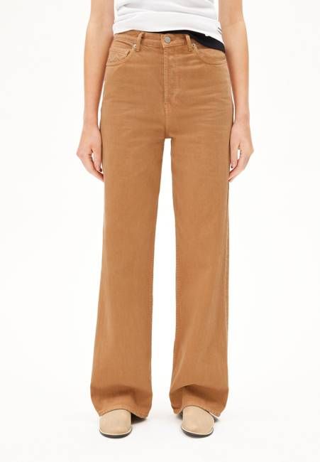 ENIJAA HIGH WAIST WIDE JEAN | beige blond