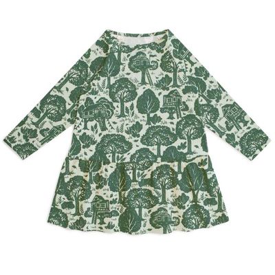 Chicago Dress - Treehouses Green