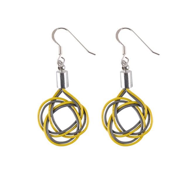 Celtic Hand Woven Electrical Wire Earrings (3 Colours Available)