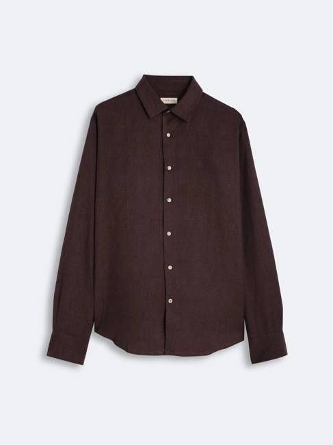 Linen Shirt Verzasca Burgundy