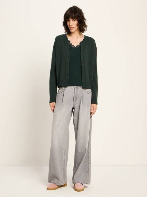 Boxy Strickjacke (GOTS)