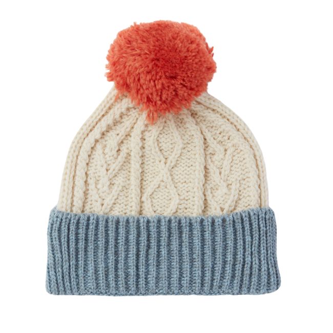 Finchley Merino Children's Bobble Hat - Sky Blue