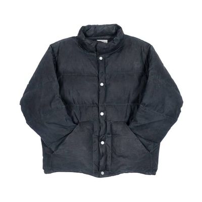 Waxed Puff Coat - Chambray Indigo