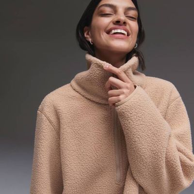 The ReNew Fleece Half-Zip | Tan