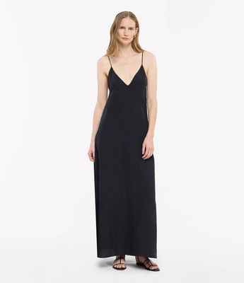 Seamed Slip Dress - Resale | Black