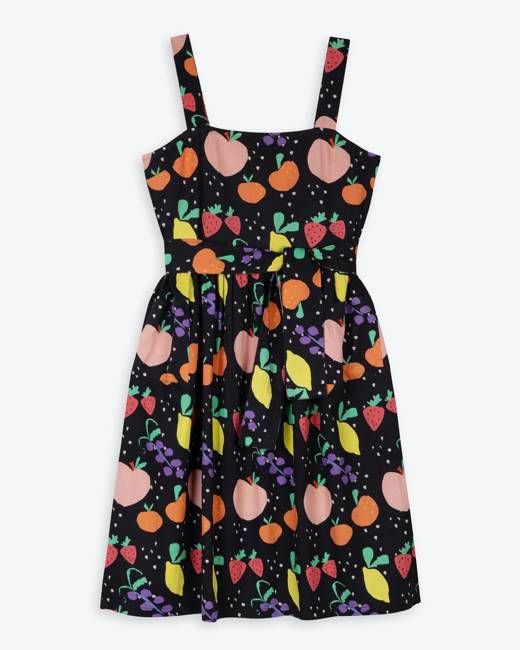 Miss Pompom Fruit Sun Dress