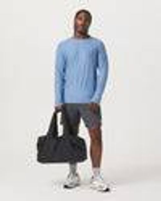 Long Sleeve Strato Tech Tee | Men's Isle Blue Heather Shirt | Vuori