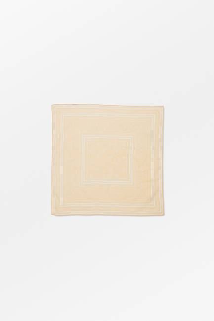 Skall classic scarf 55x55 - Light peach/White