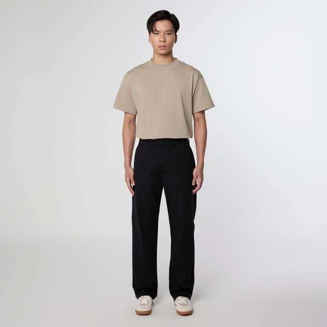 ELYSIAN - Chino-Paper Touch Twill - Black