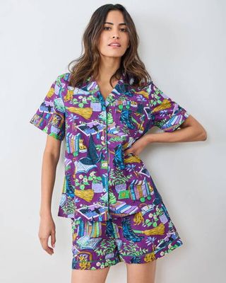Elphaba's Alchemy - Short PJ Set - Brewed Blackberry