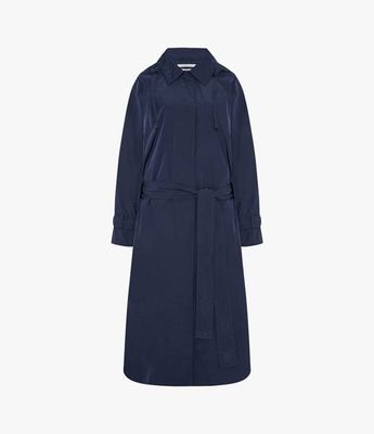 Recycled Nylon Trench | Navy