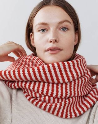The Winter Weekend SCARF - Lait & Carmine, Renewed + Restored