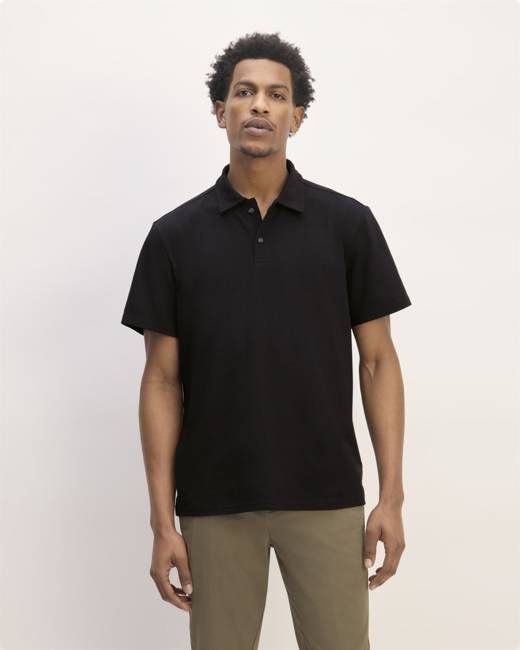 The Premium Weight Short-Sleeve Polo | Black