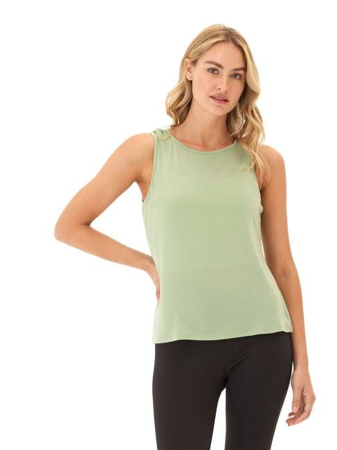 Desirae Tencel Jersey Twist Shoulder Tank