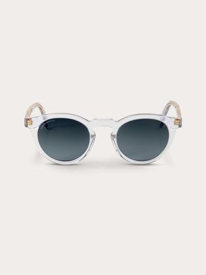 Lightbourne Sunglasses - Clear Frame Vintage Blue Lens