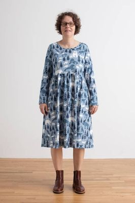 Copenhagen Dress - Northern Animals Mountain Blue