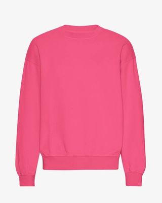 Organic Oversized Crew - Bubblegum Pink
