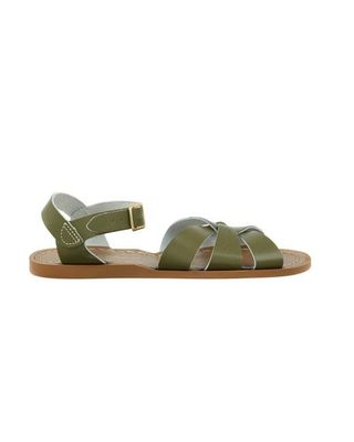 Olive Leather Sandals